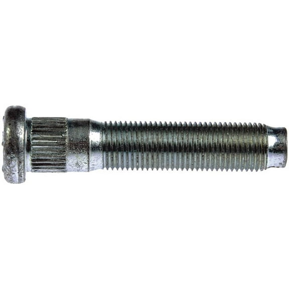9/16-18 Serrated Wheel Stud - 0.625 In. Knurl, 2-29/32 In. Length