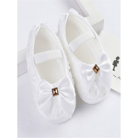 Newborn 3-15M Baby Girl Shoes First Walkers Lovely Sneakers Infant Kids Girls Rose Flowers Bow Princess Shoes