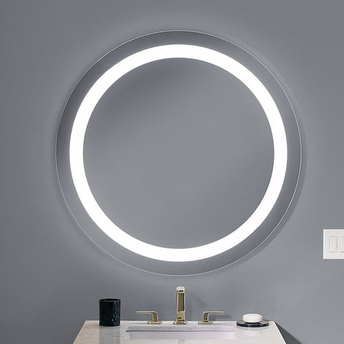 Robern Vitality Lighted Bathroom Vanity Mirror Com Robern Vitality Lighted Bathroom Vanity, Robern Round Lighted Mirror