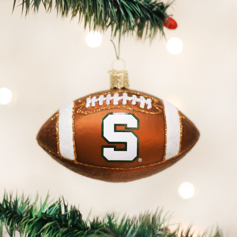 Old World Christmas Michigan State Football Ornament