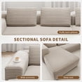 thumbnail image 2 of Indecor Home 105" Modular Sectional Sofa Couch, Upholstered 2-Piece Corduroy Sofa L-Shape Deep Seat Sofa Cloud Couch Chaise, Modern Minimalist Sleeper Sofa Set for Living Room, Office, Gray, 2 of 10