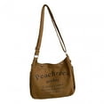 thumbnail image 3 of Bolso de hombro de lona para mujer, bolso Hanlde, bolsa de alta capacidad, cartera, bolso ligero marrón, 3 of 8
