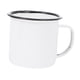 thumbnail image 5 of Taza de café esmaltada con asas, ideal como regalo de cumpleaños o para apartamentos, cocinas, hogares, escritorios, café con leche. Blanco, 5 of 9