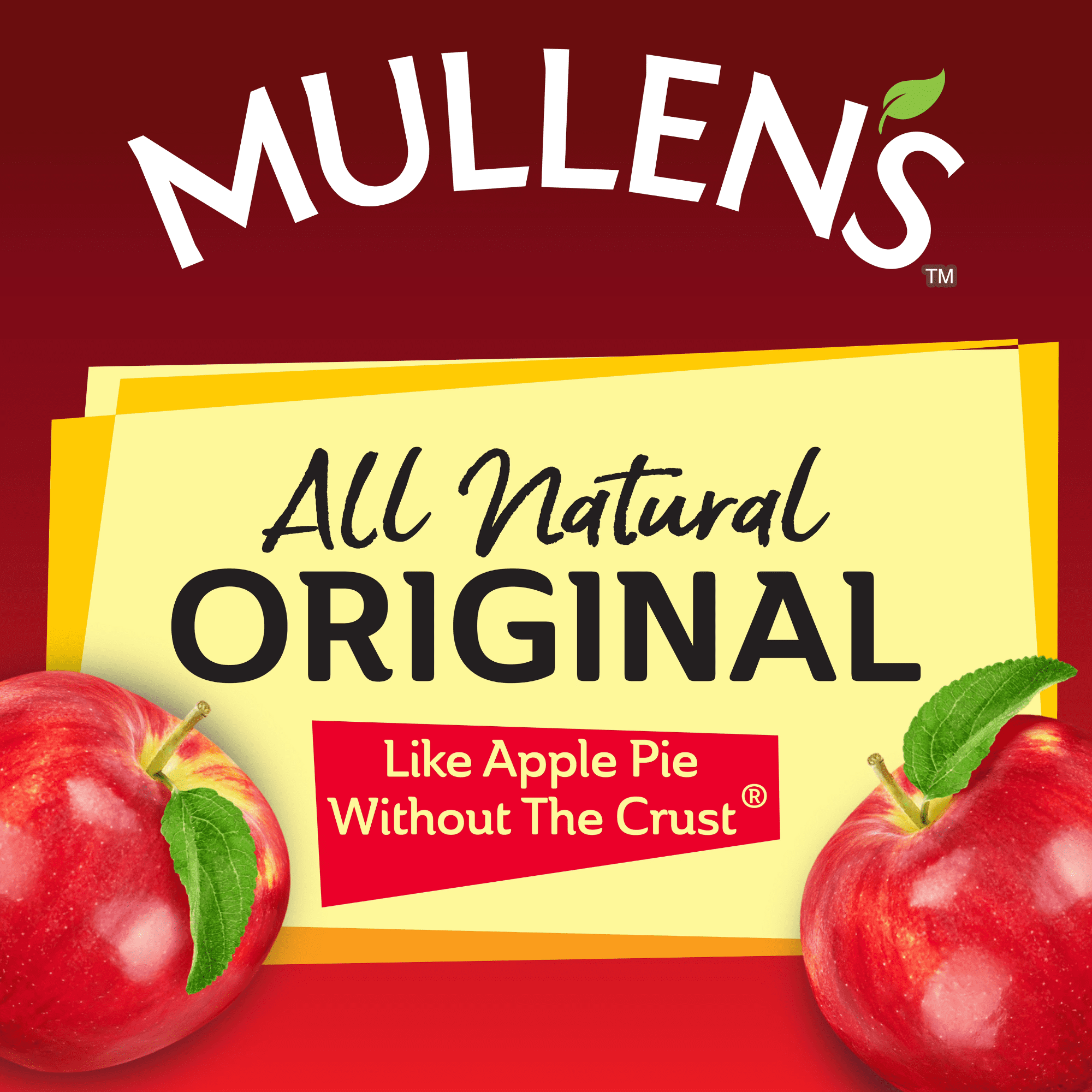 (4 pack) Mullen's Thick & Chunky Original Applesauce, 24 oz Jar