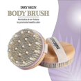 thumbnail image 3 of 2025 Dry Body Brush Exfoliating Body Scrubber With Massage Nodules, 3 of 5