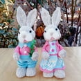 thumbnail image 5 of Rabbit Decorations Rabbits Bunny Animal Model 2pcs Easter Theme Party Supplies Ornaments 23cm/9in, 5 of 6
