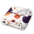 thumbnail image 3 of XMXY Fleece Throw Blanket for Couch, Spooky Halloween Scary Cat Lightweight Plush Fuzzy Cozy Soft Bed Blankets and Throws for Sofa, 80"x60" inches, 3 of 8
