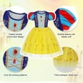 thumbnail image 6 of Benylion Snow Costumes White Princess Dress Up for Girls Dresses Birthday Party Cosplay Skirt for 5-6 Years, 6 of 8