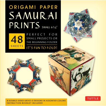 Origami Paper Samurai Prints Small 6 34 48 Sheets Tuttle Origami Paper High Quality Origami Sheets Printed With 8 Different Designs