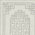 thumbnail image 2 of 9'x12' Ivory Grey Hand Tufted Bordered Greek Key Indoor Area Rug, 2 of 3