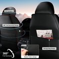 thumbnail image 6 of HQBQBUG Bling Seat Covers for Nissan Rogue 2008-2024 2025,Sparkly Crystal Waterproof Leather Diamond Seat Cover Compatible Airbag Comfort Automotive Interior Black,Full Set(2 Row 5 Seats), 6 of 7