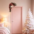 thumbnail image 4 of Diceymbol 9.84 Inch Christmas Gnome Door Frame Corner Decoration, Scandinavian Gnome Doorway Decor with Knit Hat Evergreen Pinecones Holly and Berries for Home, 4 of 5