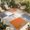 Pumpkin Orange Gray, variant on Burnt Orange Grey Outdoor Rug for Patio/Deck/Porch, Non-Slip Large Area Rug 5 x 7 Ft, Modern Oil Painting Abstract Indoor Outdoor Rugs Washable Area Rugs, Reversible Camping Rug Carpet Runner