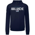 thumbnail image 2 of Men's Levelwear Navy Colorado Avalanche Mandate Carve Tri-Blend Pullover Hoodie, 2 of 3