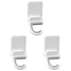 thumbnail image 1 of Wall Mounted Mop Hooks, 3pcs Heavy Duty Adhesive Holders, Foldable Design for Kitchen Bathroom Home Use, White, No Drill Installation, 1 of 3