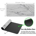 thumbnail image 6 of Gaming Mousepad White Gray, Large Mousepad Office Desk Mats, Gaming Mouse Mat Non-Slip Rubber Base Waterproof with Stitched Edges, 35.4 X 15.7 inch for Work/Game/Office/Home Marble Texture, 6 of 7