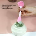 thumbnail image 4 of 2 in 1 Silicone Facial Cleansing Brush Face Cleansing Instrument Mud Mask Remover Brush Facial Mask Scraper Makeup Remover Brush, 4 of 10