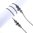 thumbnail image 5 of 3 Piezas Cadenas de Vidrio Cadena de Gafas de Murciélago de Halloween Gafas de Sol Góticas Collar de Gafas Gafas de Lectura Retenedor de Gafas de Murciélago Negro Cordones Accesorios de Fies, 5 of 5
