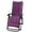 Purple, variant on TOPCHANCES Lounge Chaise Chair Cushion, Tufted Soft Comfort Deck Chaise High Back Cushion, Outdoor Indoor Rocking Chair Padded with Ties for Patio Furniture, Red, 43''x16''