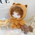 thumbnail image 4 of New High Quality Mini Idol Doll Outfit Multistyles Cartoon Plush Overalls Clothes Suits Doll Hoodies Doll Clothes 3, 4 of 8
