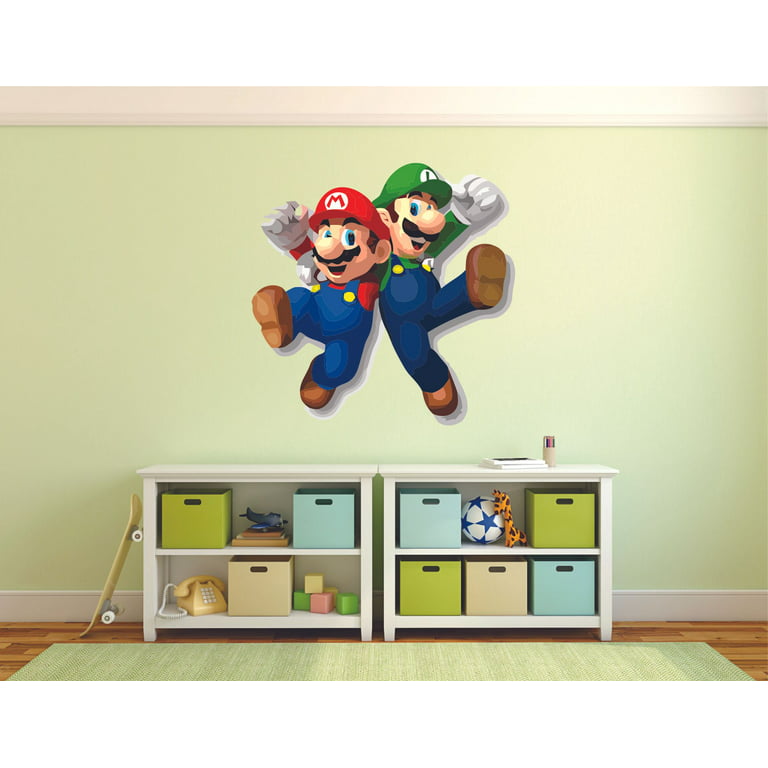 Super Mario Vinyl Decal Retro Video Game Hero Wall Vinyl Sticker Platform  Game Home Interior Decor Art Murals Children's Room Decor 8smb 