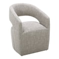 thumbnail image 2 of Moe's Home Collection Barrow 19.25" Polyester Dining Chair in Gray Storm, 2 of 9