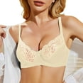 thumbnail image 1 of Bra Womens Underwire Bra Lace Floral Bra Unlined Unpadded Plus Size Full Coverage Bra, 1 of 5
