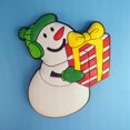 thumbnail image 4 of Paquete de 3 imanes navideños para nevera, regalos de Navidad, decoración del hogar, imán para nevera para niños, imán para nevera con forma de muñeco de nieve, Papá Noel y alce, diseño elegante y pop, 4 of 5