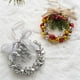 thumbnail image 4 of Wall Ornaments Christmas Wreath Bell Pendant Green Leaf Photography Props Christmas Garland Vintage Hanging Wreath, 4 of 5