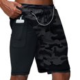 thumbnail image 1 of Pantalones cortos para correr 2023 para hombre, pantalones cortos deportivos 2 en 1 para entrenamiento de gimnasia, pantalones cortos deportivos de secado rápido para correr, pantalones cortos de verano de dos pisos para hombre Tan Jianjun unisex, 1 of 2