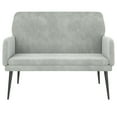 thumbnail image 3 of vidaXL Loveseat Upholstered Couch Bench with Armrests for Dining Room Velvet, 3 of 30