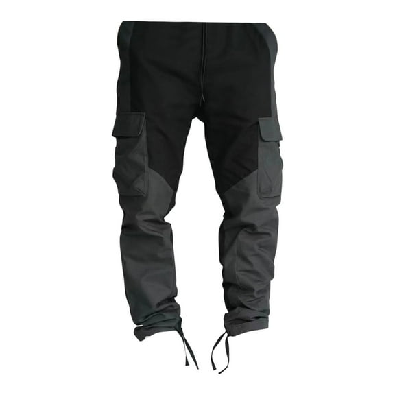 snowsong Cargo Pants For Men Joggers For Men Men's Casual Overalls Hiking Pants Workout Jogging Men's Sweatpants Men's Workwear Three Bag Casual Sweatpants Mens Pants Black L