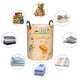 thumbnail image 4 of Balery Scandinavian Style Hygge Cesta de ropa redonda con asas, impermeable, independiente, para ropa, juguetes, dormitorio y familia-Medium, 4 of 6