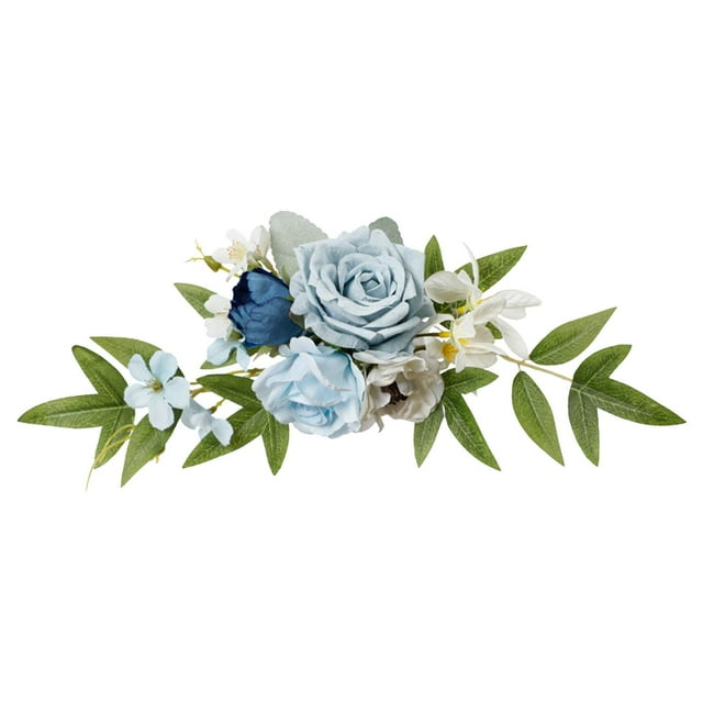 PEW Flores Flores Artificiales Luz Lujo Elegante Colores Silla Respaldo Flor para B