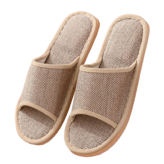 Yuanlong Womens Slippers Open Toe Slip-On Flat Indoor Slippers Soft Soled Everyday Leisure Bathroom Shoes