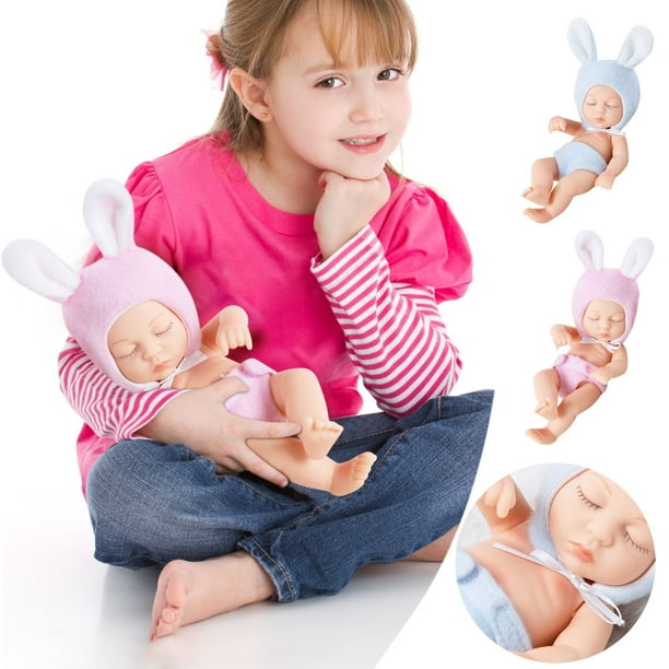 Xihbxyly Muñeca Bebé Renacida, Simulación Realista de Goma Suave, Extremidades Ajustables, Accesorio de Fotografía, Pieza de Colección de Arte, Regalo para Todas Las Edades, Juguete de Vinilo de 18 C