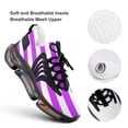thumbnail image 4 of Aesthetic Purple And White Vertical Walking Shoes for Men Woman Lightweight Tennis Fashion Elastic Sports Shoes Cushion Basketball Shoes, 4 of 7