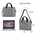 thumbnail image 3 of FORMRS 16" Laptop Bag Carrying Sleeve Case with Handle Travel Shoulder Briefcase, Black and White Geometric, 3 of 8