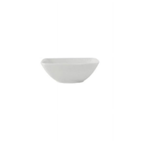 Tuxton GLP-501 Vitrified China Square Bowl Porcelain White - 12 oz - 1 Dozen