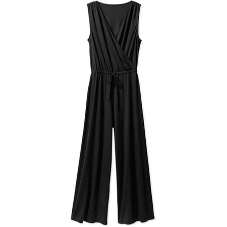 In The Mix Surplice Waist Tie Jumpsuit - Walmart.com