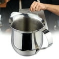 thumbnail image 3 of Farfi Cappuccino Coffee Pot Stainless Steel Latte Milk Mug Pointed Mouth Milkshake Cup (90ML), 3 of 12