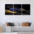 thumbnail image 4 of Hieng Black Supercar at Sunset Canvas Prints Hypercar Wall Art Paintings Sports Car Posters Stretched Pictures for Living Room Modern Home Decor Wall Art Decorations（Only canvas）, 4 of 6