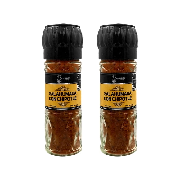 PONTINO Sal Ahumada Con Chipotle 100g 2 Piezas