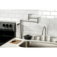 thumbnail image 2 of Kingston Brass KS8708DL Concord Deck Mount Pot Filler Faucet, Brushed Nickel, 2 of 8