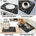 thumbnail image 2 of Fun Coffee Mat 19inx12in,Coffee Bar Mat for Countertops,Absorbent Hide Stain Anti-Slip Coffee Bar Accessories Fit Under Coffee Machine Mat,dish drying mats for kitchen Black, 2 of 6