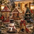 thumbnail image 5 of Christmas Bird Feeder Collection, Christmas Hanging Bird Feeder for Outside, Outdoor 5‑Style Wild Bird Feeder, Yard Porch Backyard Holiday Decor, Perfect Gift for Gardeners E, 5 of 6