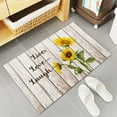 thumbnail image 5 of Anti Fatigue Kitchen Mat Set of 2 Cushioned Kitchen Floor Mats Kitchen Rugs Non Slip Kitchen Runner Rug Blooming Sunflowers Live Love Laugh on Wooden (15.7"x23.6"+15.7"x47.2" inches), 5 of 6