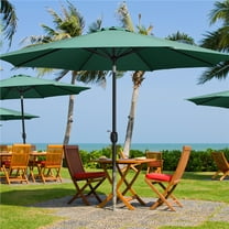 Renwick 98" Dark Green Round Tilting Patio Umbrella