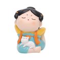 thumbnail image 2 of Estatua de yoga china, estatua femenina de estilo , estatuil de personas, manualides, en miniatura Shui para - Paloma Baoblaze Estatuilla de yoga, 2 of 8