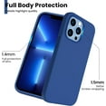 thumbnail image 4 of Shockproof Liquid Silicone Designed for iPhone 13 Pro Case Gel Rubber Full Body Protection Anti-Shock Cover Case Drop Protection 6.1inch-Royal Blue, 4 of 11